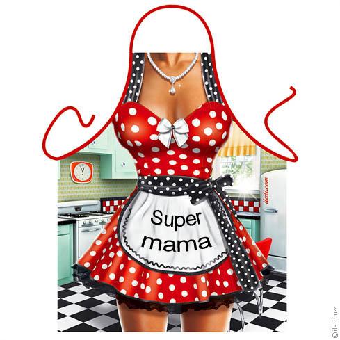 Kuchyňská zástěra - Super máma